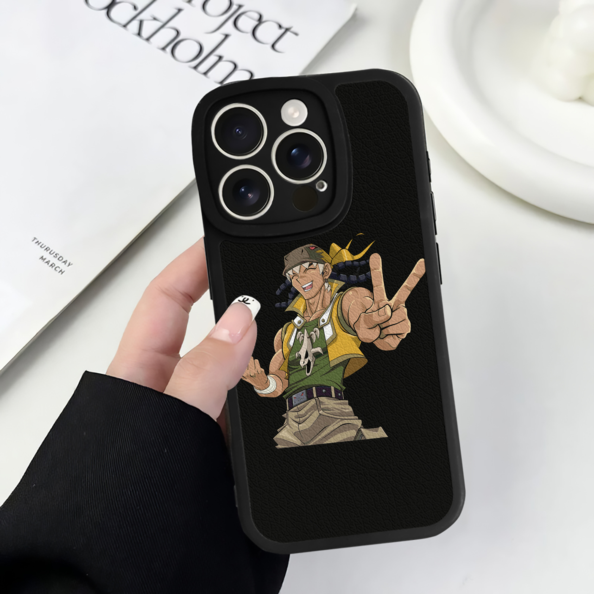 （画像用） 遊☆戯☆王 Yu-Gi-Oh! 【iPhone 16シリーズ対応】シリコンスマホケース（レザー調） 材質：シリコン